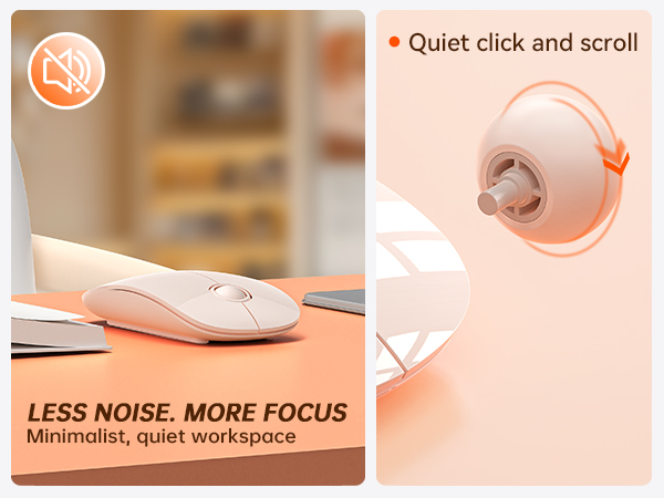 R306C USB C Wireless Mouse for Macbook, iPad, Chromebook