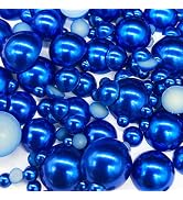 Dowarm 1000 Pieces Flatback Half Pearls, Flat Backed Round Half Pearls Beads for Crafts Jewlery, ...