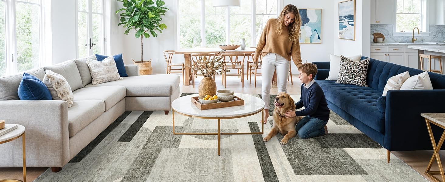 oriental rug distressed