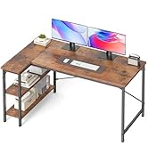 DUMOS 48 Inch L Shaped Desk Corner Computer Gaming Desks Home Office PC Table for Writing Working...
