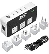 Key Power 230-Watt Step Down 220V to 110V Voltage Converter & International Travel Adapter/Power ...