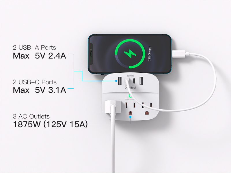 Multi Plug Outlet Splitter