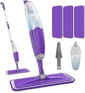 Spray Mops for Hardwood Floor Cleaning, Microfiber Wood Floors Spray Mop with 3 Reusable Washable...