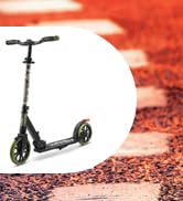 SereneLife Foldable Kick Scooter - Stand Kick Scooter for Teens and Adults with Rubber Grip at Ti...