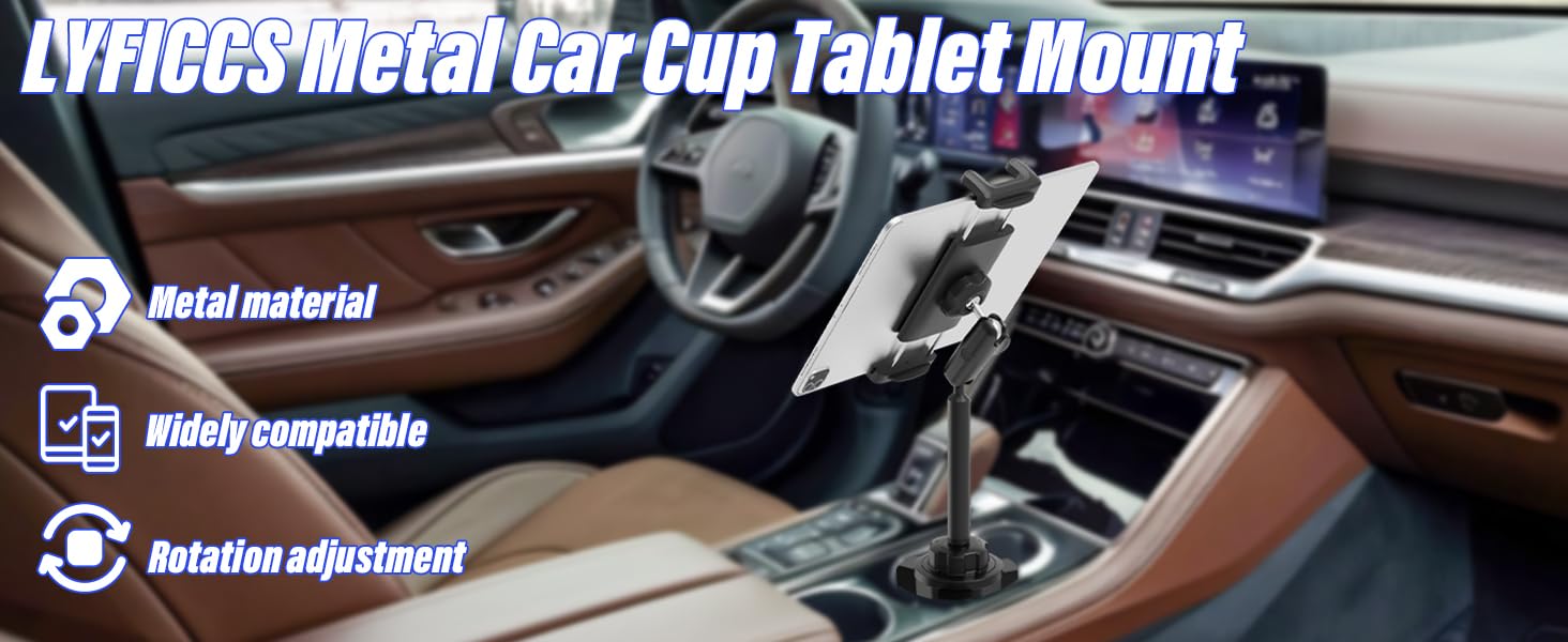 cup holder tablet mount