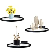 Cityelf Floating Shelves Wall Mounted Gold Wall Decor Iron Glass Hanging Shelf Home Decor Set of ...