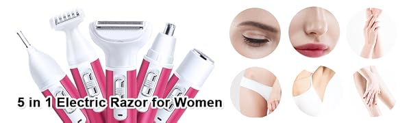 5 in 1 Electric Razor for Women
