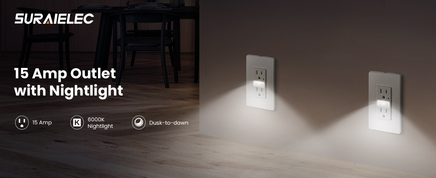 Outlet with nightlight