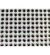 Kryoflare 100Pcs 6mm 3D Holographic Eyes, Plastic Fishing Lure Accessories for Fly Tying Craft Do...