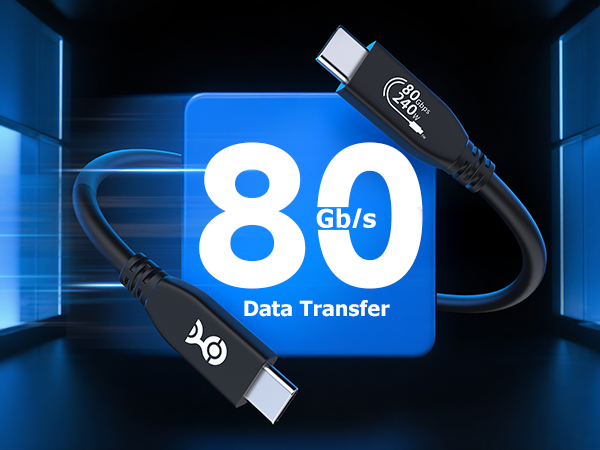 Cable Matters USB4 cable with 240W power delivery for high-performance devices