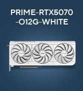 ASUS The SFF-Ready Prime GeForce RTX 5070 White OC Edition Graphics Card, NVIDIA (PCIe 5.0, 12G...