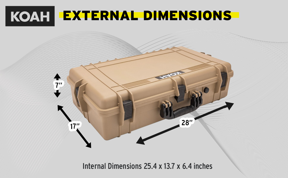 dimensions, external, internal