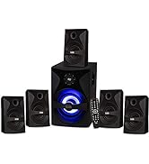Goldwood Bluetooth 5.1 Surround Sound Home Theater Speaker System with LED Display, FM Tuner, USB...