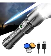 SKYFIRE Rechargeable Flashlights High Lumens with Ignition Lens,3000lm Super Bright Flashlight Zo...