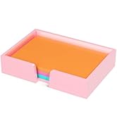 Beego Sticky Note Holder Organizer - 4x6 in Lightpink Acrylic Notepad Holder Acrylic Sticky Note ...