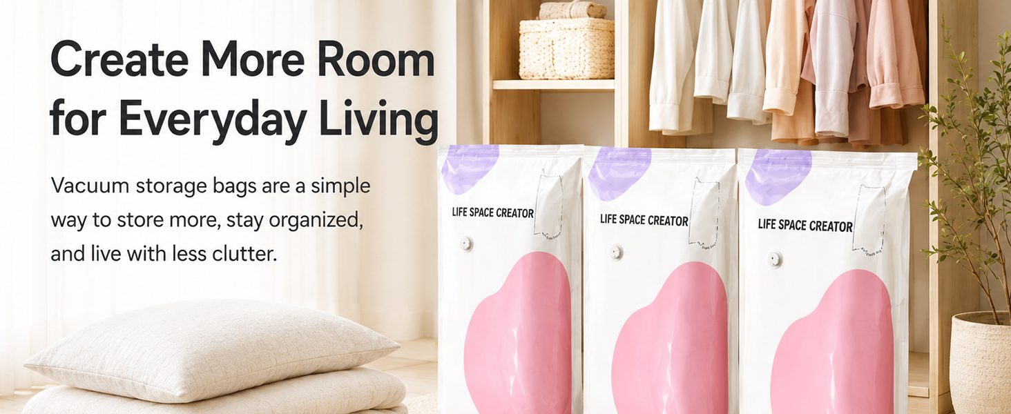 no pump vacuum storage bags