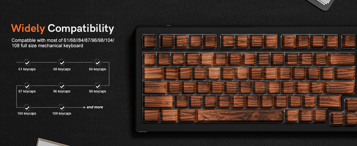 for 61/64/75/84/87/104/108 Layout Mechanical Keyboard