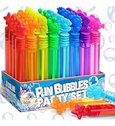 Under The Sea Party Favor, 32 Pack Mini Bubble Wand for Kids Toddler with Gift Box, Mermaid Birth...