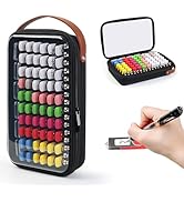 Luxtude Clear Flash Drive Case with Labels, Hard USB Case Organizer with Lock, USB Storage Box Ho...