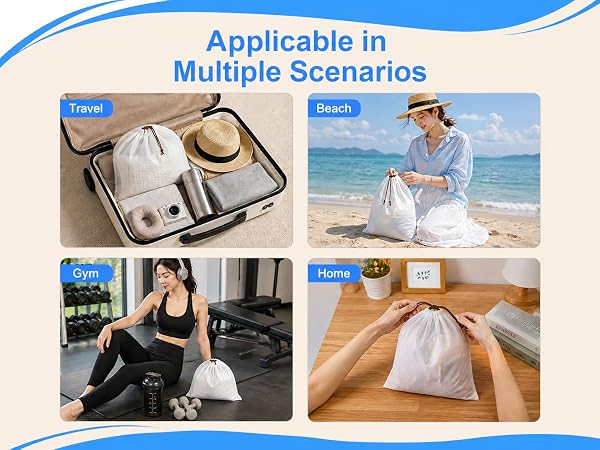 Applicable in Multiple Scenarios: Travel, Beach, Gym, Home