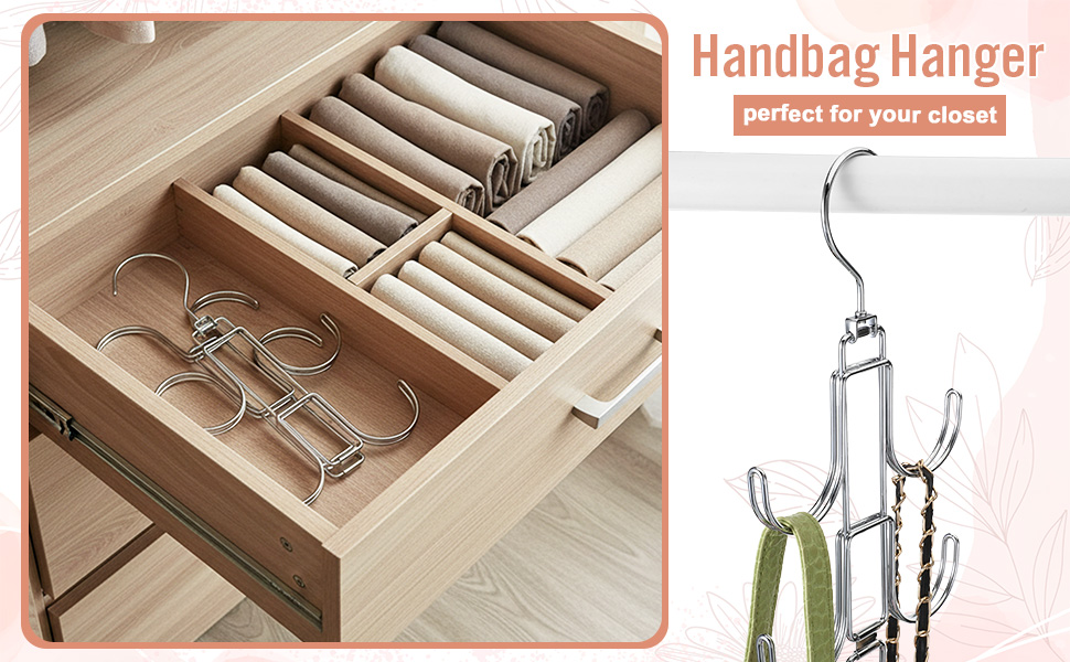 360 Degree Rotation Bag Holder for Organizer Display