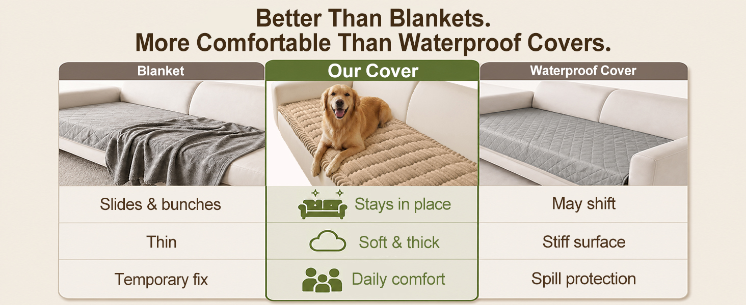 Better Than Blankets. More Comfortable Than Waterproof Covers.