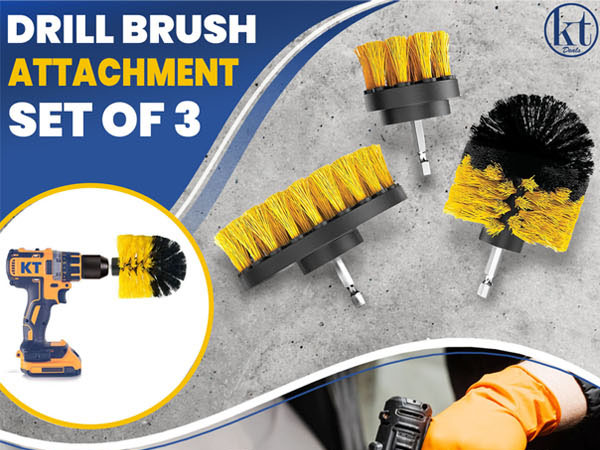 Drill Brush Attachments Set 1p