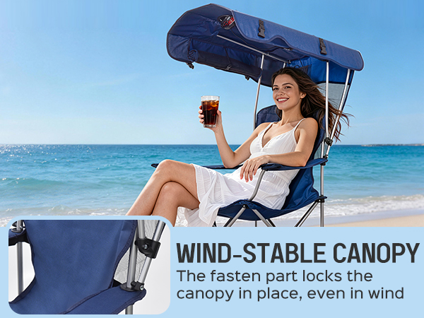 beach chairs with shade