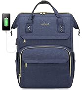 LOVEVOOK Laptop Backpack Women Teacher Backpack Nurse Bags, 15.6 Inch Womens Work Backpack Purse ...