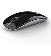 RAPIQUE Bluetooth Wireless Mouse - (BT5.1+USB) Slim Dual Mode Computer Mice with Quiet Click, Low...