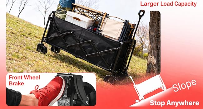 Folding Wagon with brake