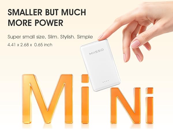 5000mah Ultra Slim Power Bank Pocket Size Mini Portable Charger Travel Essential Phone Charger