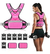 PACEARTH Adjustable Weight Vest 4-10lbs / 11-20lbs / 20-32lbs X-Shape Weighted Vest for Women and...