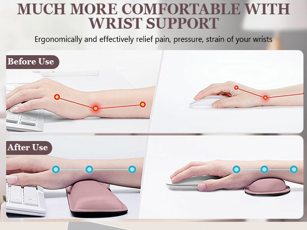 wrist rest for keyboard and mouse