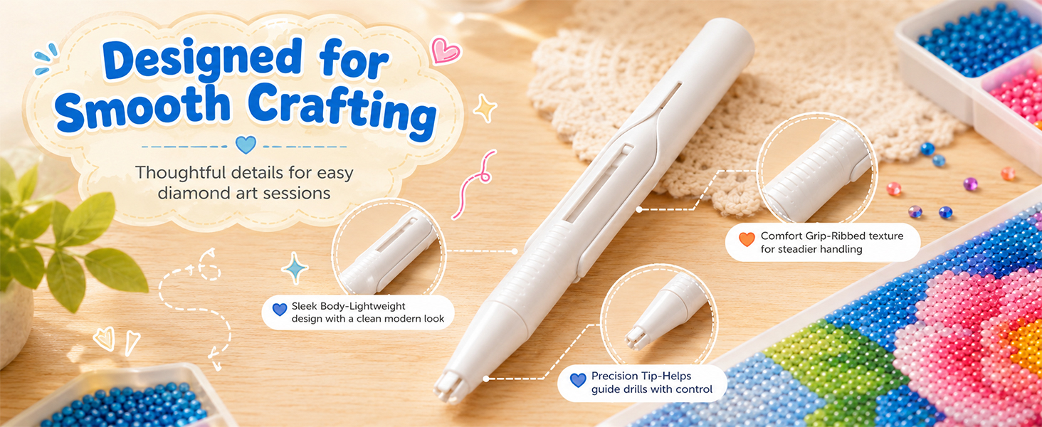Diamond Art Automatic Bead Dispenser Pen