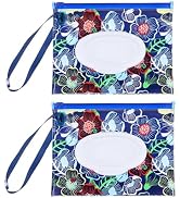 2Pcs Multicolour Wet Wipe Dispenser, Portable Refillable Wipe Holder, Reusable Lightweight Wipes ...