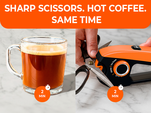 Easy scissor sharpener enclosed V-slot kitchen sewing craft fabric hair scissors safe tungsten