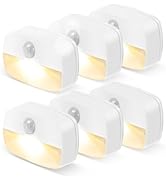 ZISUYU Motion Sensor Light Indoor Led Night Light Stick on Nightlight Battery Operated Lights for...