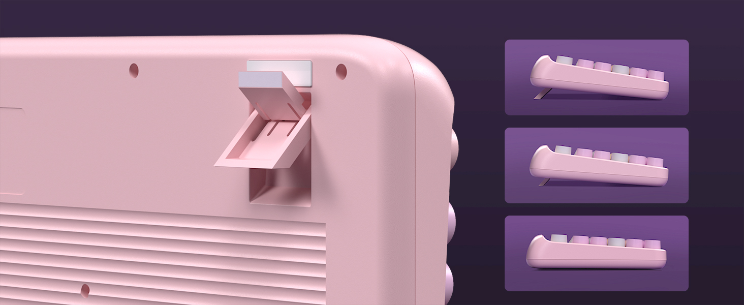 Two-Step Keyboard Feet