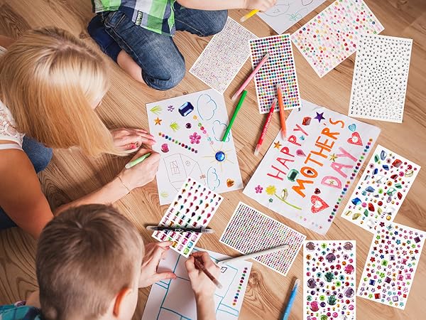 glitter stickers