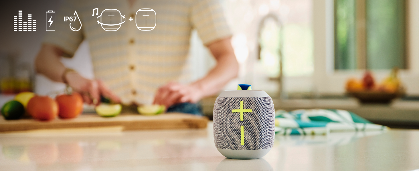 Ultimate Ears WONDERBOOM 4 Portable Waterproof Bluetooth Speaker With Big Bass and 360-Degree Sound