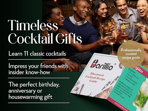 Timeless Cocktail Gifts - Learn how to layer, build, stir, shake and pour