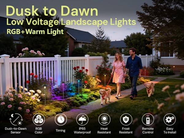 Dusk to Dawn Low Voltage Landscape Lights