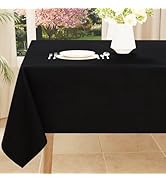 Smiry Rectangle Table Cloth, Waterproof Anti-Scratch Polyester Tablecloth, Decorative Washable Fa...