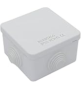 LeMotech Junction Box, ABS Plastic IP55 Waterproof and Dustproof, Universal Electrical Enclosure,...