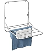 Honey Can Do Collapsible Wall-Mounted Clothes Drying Rack, Grey DRY-09793 Grey