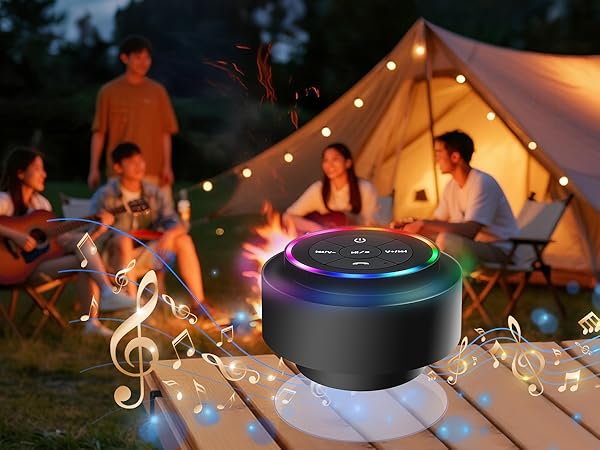 shower speaker with led light