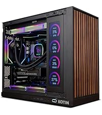 KOTIN Prebuilt Gaming PC Desktop, AMD Ryzen 5 9600X up to 5.4GHz, GeForce RTX 5060 8GB GDDR7, 16GB D...