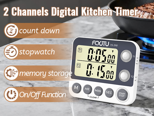 DUAL Kitchen timer