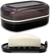 HAYSNA Travel Soap Container, Bar Soap Holder, Portable Soap Case, Soap Dish with Lid for Traveli...
